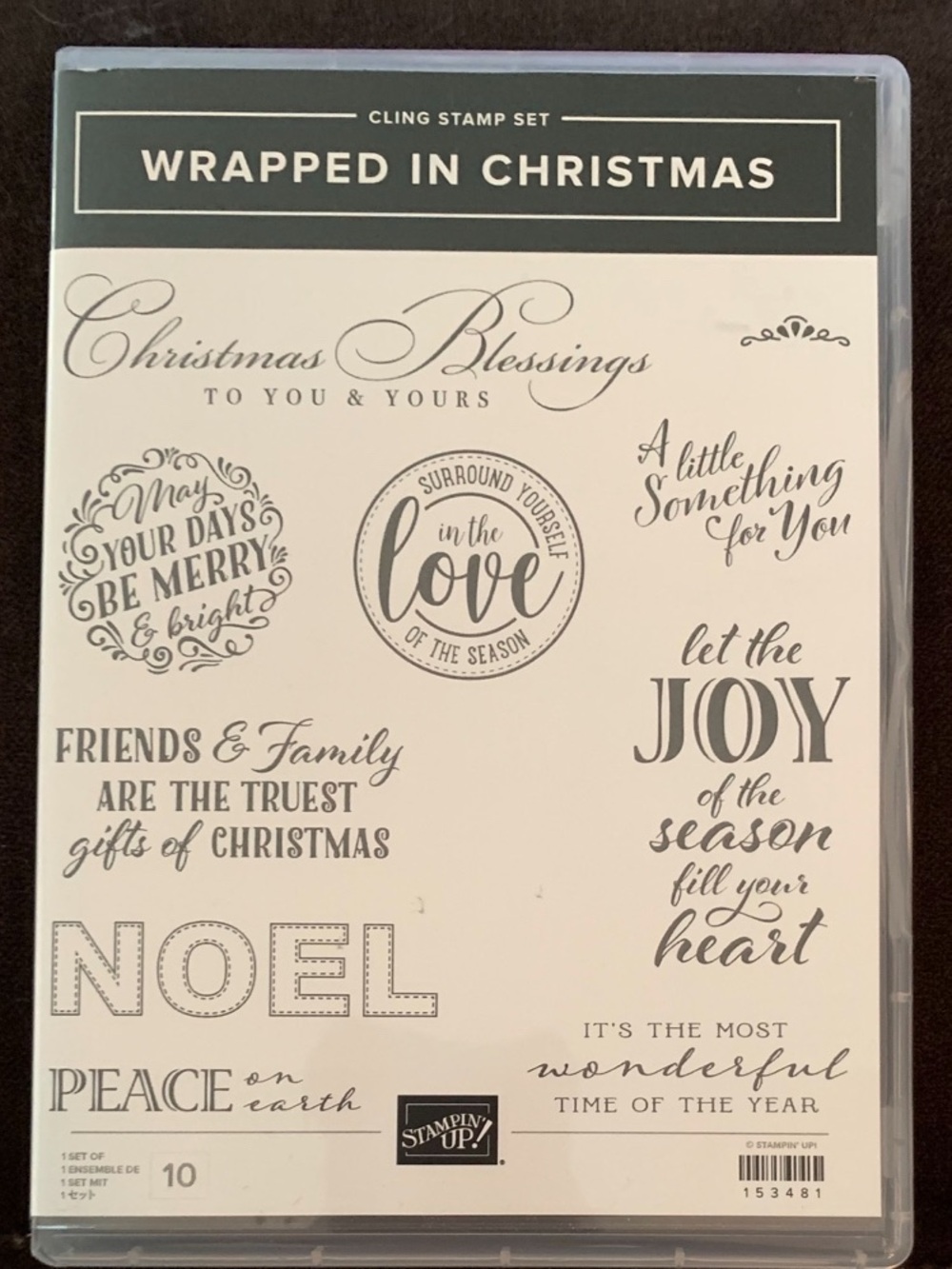 Stampin' Up! Wrapped in Christmas Cling Stamp Set ❄️